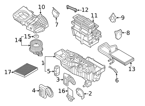 Motors, Core, Case & Related Components for 2010 Ford Flex #1
