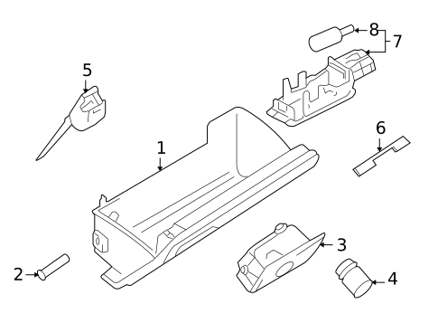 Glove Box for 2011 Volkswagen Jetta #0