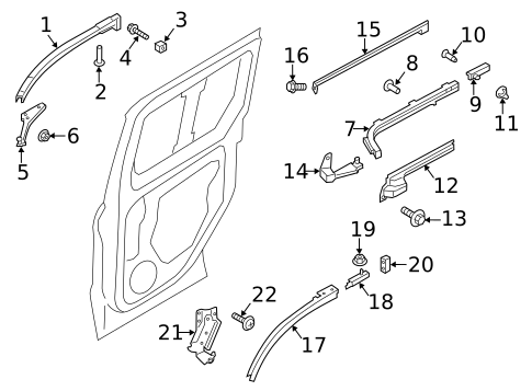 Door Hardware for 2014 Ford Transit Connect #2