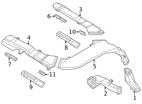Ducts for 2020 Nissan Armada #1