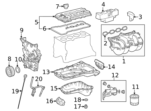 Valve Train Components for 2020 Toyota Tacoma #0