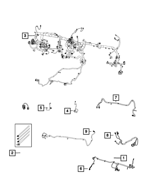 Wiring, Instrument Panel for 2020 Ram 3500 #0