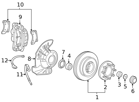 Front Brakes for 2004 Ford Excursion #1