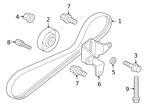 Belts & Pulleys for 2011 Mitsubishi Endeavor #0