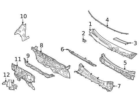 Cowl for 2023 Nissan Rogue #0