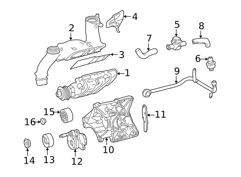 Supercharger for 2001 Mercedes-Benz SLK230 #0