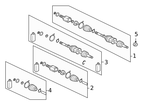 Drive Axles for 2017 Mitsubishi Lancer #1