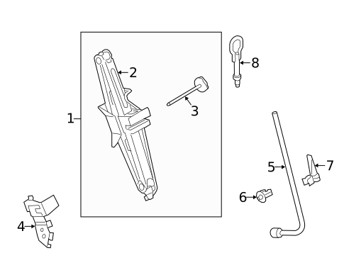 Jack & Components for 2018 Ford Transit Connect #2