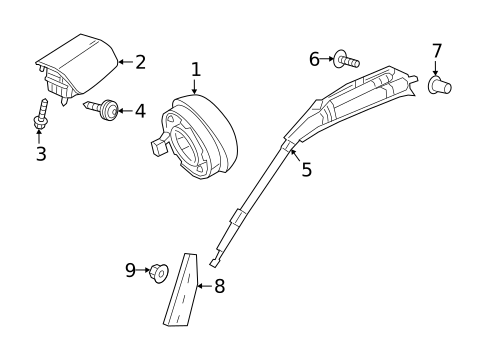 Air Bag Components for 2021 Mercedes-Benz Sprinter 1500 #0