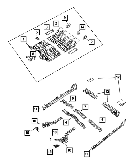 Floor Pans for 2022 Ram 1500 #1