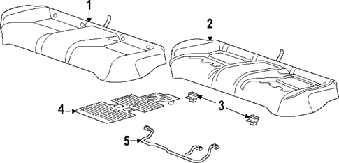 Rear Seat Components for 2023 Honda Accord #3