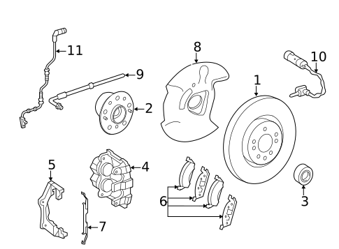 Brake Components for 2012 Mercedes-Benz R350 #0