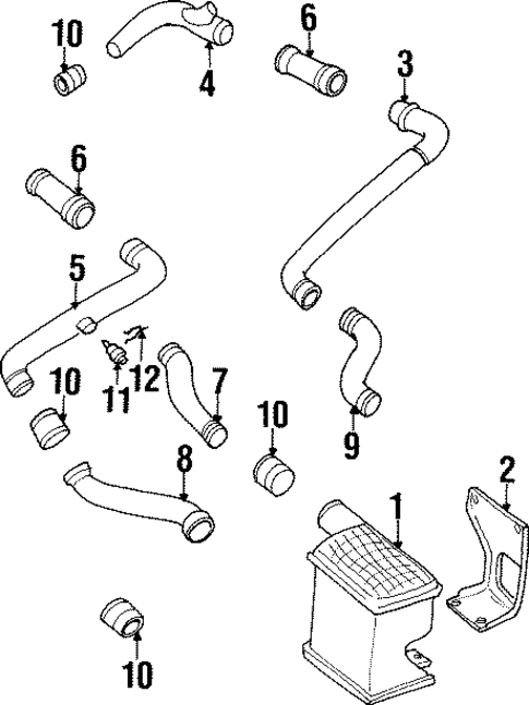 Intercooler for 1999 Volkswagen Jetta #0