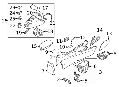 Center Console for 2018 Kia Soul EV #0