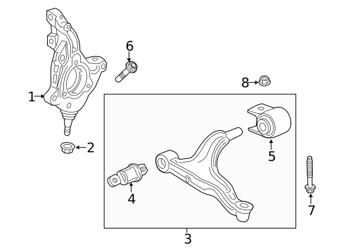 Suspension Components for 2021 Cadillac XT4 #1