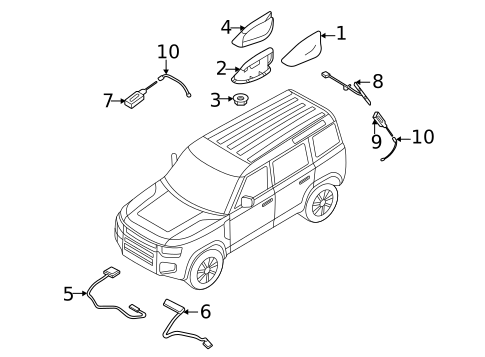 Antenna & Radio for 2022 Land Rover Discovery Sport #5