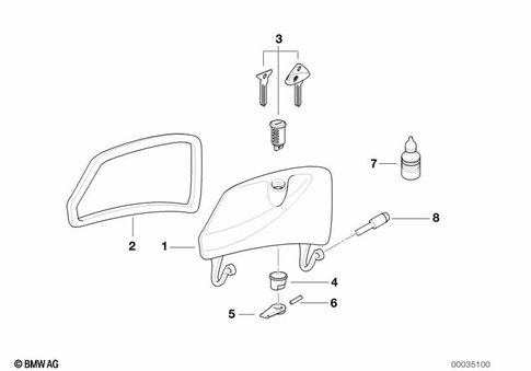 Motorcycle Trim Section, Windshield for 2001 BMW-Motorrad R 1150 RT #5