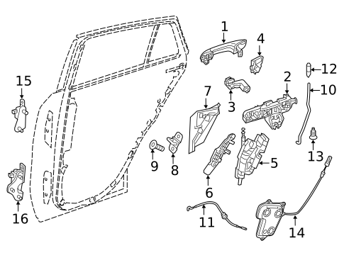 Lock & Hardware for 2015 Mercedes-Benz ML400 #11