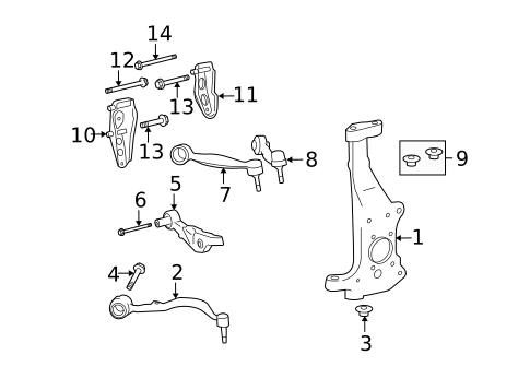 Suspension Components for 2007 Lexus LS460 #0