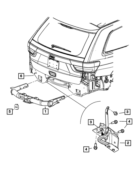 Trailer Tow and Tow Hooks for 2018 Jeep Grand Cherokee #1