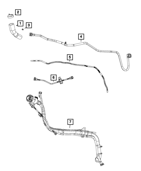 Fuel Tank Filler Tube for 2019 Chrysler Pacifica #1