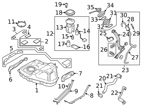Fuel System Components for 2009 Mazda 5 #0