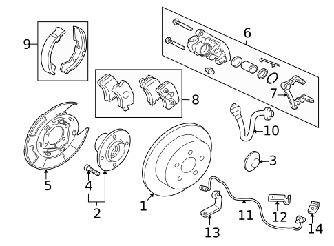 Rear Brakes for 2005 Mitsubishi Outlander #0