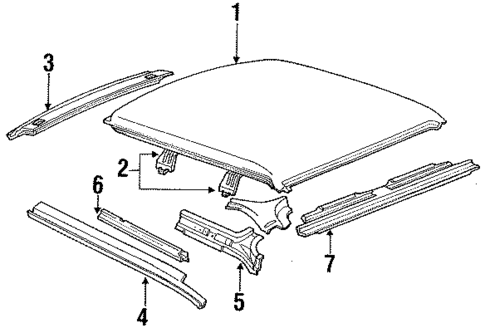 Roof for 1988 Ford Escort #1