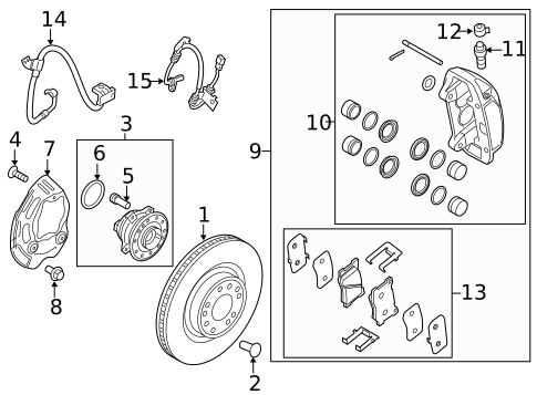 Front Brakes for 2018 Genesis G80 #0