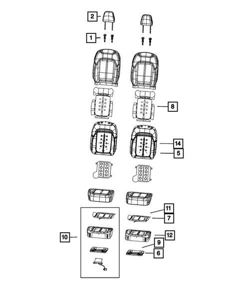 Front Seats - First Row for 2022 Jeep Grand Wagoneer #2