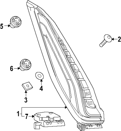Tail Lamps for 2020 Cadillac XT4 #0
