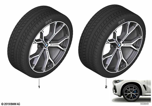 Complete Wheel Winter for 2019 BMW X6 M50iX #0