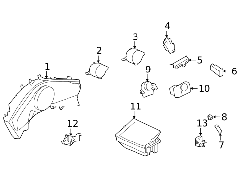Cluster & Switches for 2019 Porsche Cayenne #0