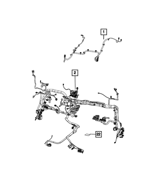 Wiring, Instrument Panel for 2024 Jeep Wrangler #0