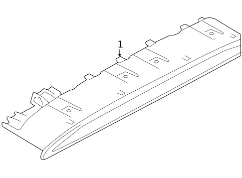 High Mounted Stop Lamp for 2009 Volkswagen Passat #1