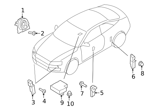 Air Bag Components for 2015 Audi A5 Quattro #3