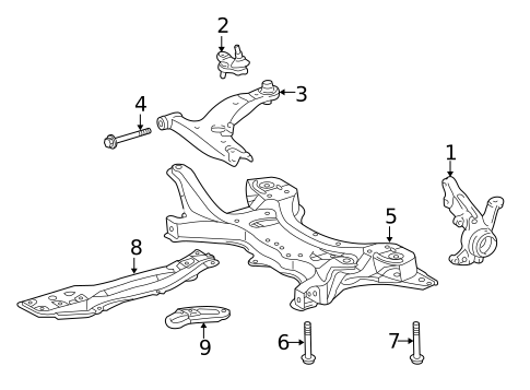 Suspension Components for 2018 Toyota Corolla #1