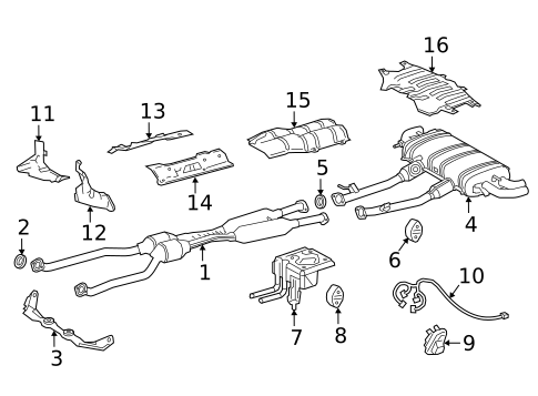 Exhaust Components for 2018 Lexus LC500 #0