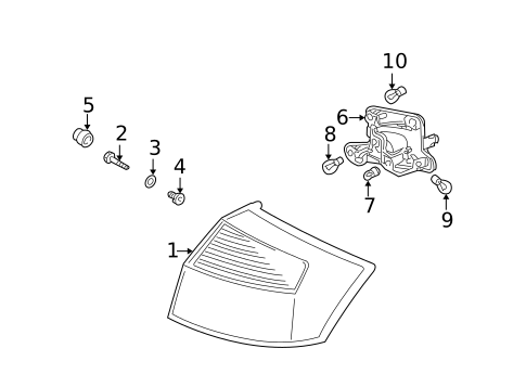 Tail Lamps for 2004 Audi A4 Quattro #0