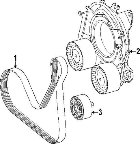 Belts & Pulleys for 2025 Mercedes-Benz GLC63 AMG S E Performance #0
