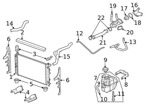 Radiators, Coolers & Related Components for 2006 Pontiac G6 #0
