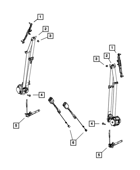 Seat Belts for 2015 Dodge Dart #0