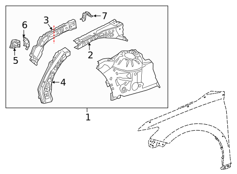 Structural Components & Rails for 2022 Toyota Camry #0