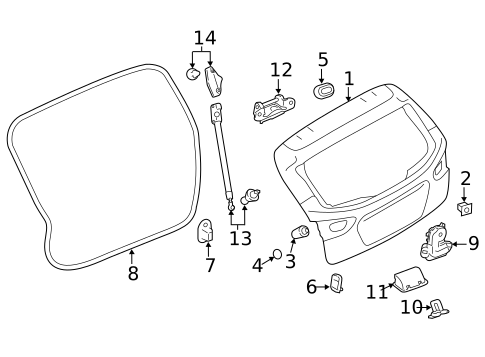 Gate & Hardware for 2021 Subaru Impreza #0