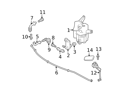 Headlamp Washers/Wipers for 2015 Toyota Prius #0