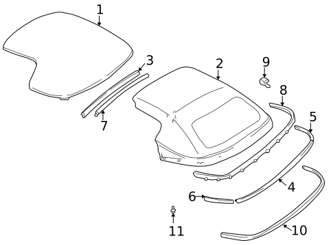 Top & Components for 2000 Mazda Miata #1