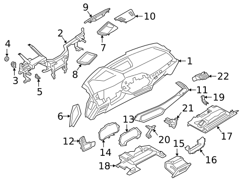 Instrument Panel for 2021 BMW X7 #0
