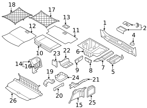 Interior Trim - Rear Body for 2011 BMW 328i xDrive #0