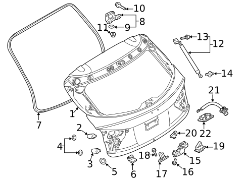 Gate & Hardware for 2014 Mazda CX-5 #3