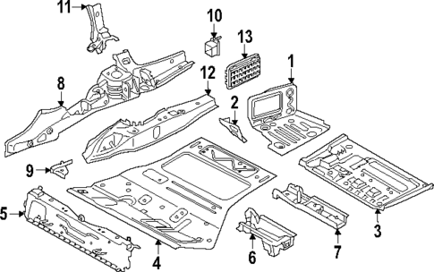 Rear Floor & Rails for 2025 BMW X3 #0